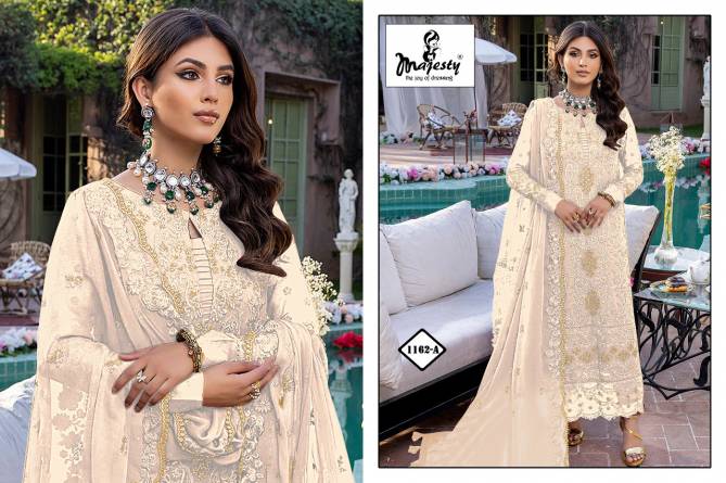 Majesty Satrangi 3 Fancy Festive Wear  Georgette Pakistani Salwar Kameez Collection